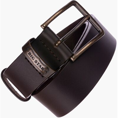 Pasek BIG STAR Skórzany Brązowy MM675008 Brązowy 90 Pasek BIG STAR Skórzany Brązowy MM675008 Brązowy 90