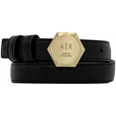 Giorgio Armani Pasek damski Armani Exchange 941189 4F788 czarny - Belt: 90 Giorgio Armani Pasek damski Armani Exchange 941189 4F788 czarny - Belt: 90