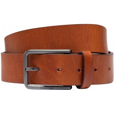 Pasek do spodni męski skórzany Calvin Klein K50K509654 brązowy - Belt: 110 Pasek do spodni męski skórzany Calvin Klein K50K509654 brązowy - Belt: 110