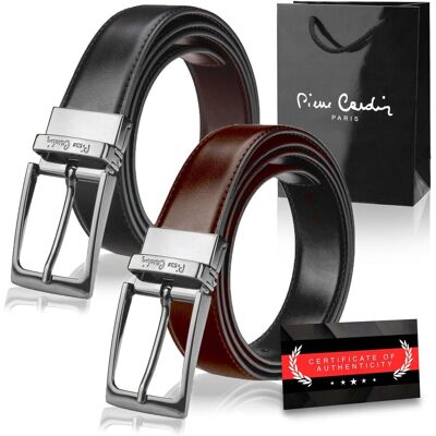 Pasek Męski Pierre Cardin Dwustronny Czarny Oryginalny Certyfikat Fwjx5 Czarny + Brązowy Pasek Męski Pierre Cardin Dwustronny Czarny Oryginalny Certyfikat Fwjx5 Czarny + Brązowy