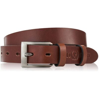 Paolo Peruzzi Pasek męski skórzany premium z klasyczną klamrą elegancki koniakowy 130 cm PG-09-CG-130 Paolo Peruzzi Pasek męski skórzany premium z klasyczną klamrą elegancki koniakowy 130 cm PG-09-CG-130