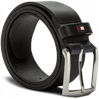 Pasek męski Tommy Hilfiger Denton Black r. 100 Pasek męski Tommy Hilfiger Denton Black r. 100