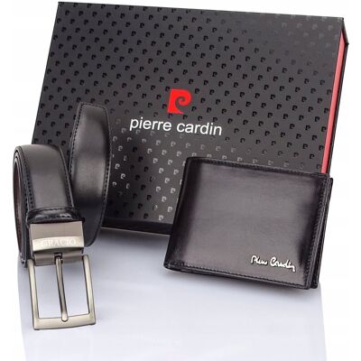Gracio Pasek Pierre Cardin Portfel Prezent Stylowy Męski Zestaw Skóra Dwustronny Gracio Pasek Pierre Cardin Portfel Prezent Stylowy Męski Zestaw Skóra Dwustronny