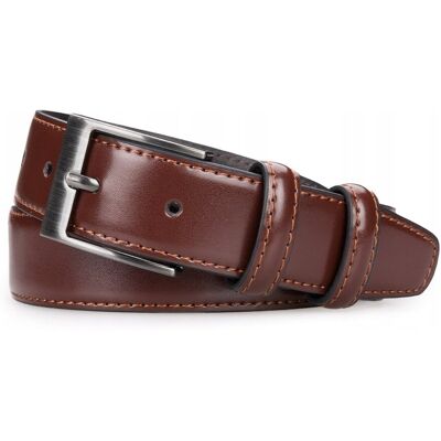 Pasek Skórzany Męski Brązowy Próchnik PM9 38/95 Pasek Skórzany Męski Brązowy Próchnik PM9 38/95