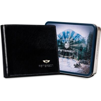 Peterson portfel skórzany PTN N01- VTBLACK 46145 Peterson portfel skórzany PTN N01- VTBLACK 46145
