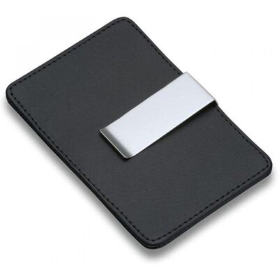 Philippi Etui na karty kredytowe z klipem na pieniądze Giorgio, czarny, 10x7,2 cm Philippi Etui na karty kredytowe z klipem na pieniądze Giorgio, czarny, 10x7,2 cm