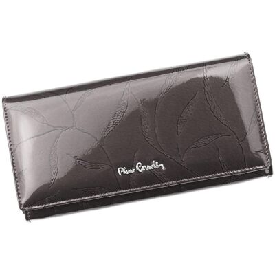 Pierre Cardin, Portfel skórzany damski, 02, Leaf 106, popielaty Pierre Cardin, Portfel skórzany damski, 02, Leaf 106, popielaty