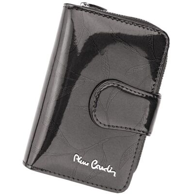 Pierre Cardin, Portfel skórzany damski, 02, Leaf 115, popielaty, mały Pierre Cardin, Portfel skórzany damski, 02, Leaf 115, popielaty, mały