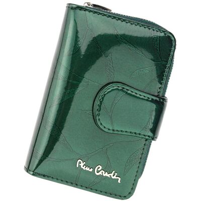 Pierre Cardin, Portfel skórzany damski, 02, Leaf 115, zielony, mały Pierre Cardin, Portfel skórzany damski, 02, Leaf 115, zielony, mały
