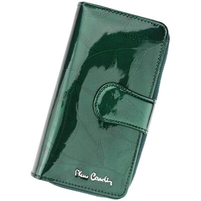 Pierre Cardin, Portfel skórzany damski, 02, Leaf 116, zielony Pierre Cardin, Portfel skórzany damski, 02, Leaf 116, zielony