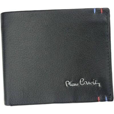 Pierre Cardin, Portfel Skórzany Męski, Tilak22 8824, Czarny, Ochrona Rfid, Mały Pierre Cardin, Portfel Skórzany Męski, Tilak22 8824, Czarny, Ochrona Rfid, Mały