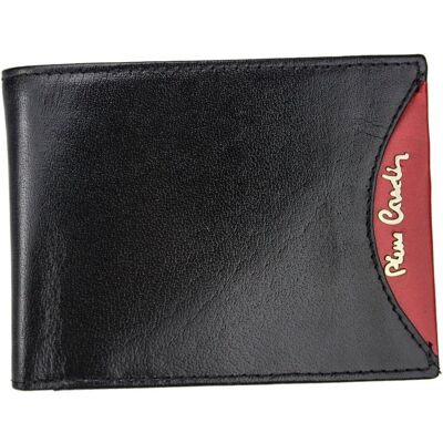 Pierre Cardin, Portfel Skórzany Męski, Tilak29 8805, Czarny/czerwony, Ochrona Rfid Pierre Cardin, Portfel Skórzany Męski, Tilak29 8805, Czarny/czerwony, Ochrona Rfid