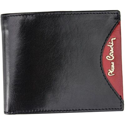 Pierre Cardin, Portfel Skórzany Męski, Tilak29 8824, Czarny, Ochrona Rfid, Mały Pierre Cardin, Portfel Skórzany Męski, Tilak29 8824, Czarny, Ochrona Rfid, Mały