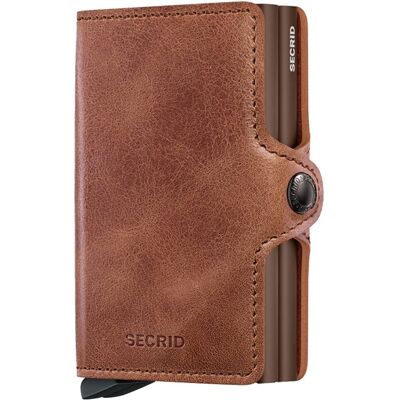 Podwójny portfel RFID Secrid Twinwallet Vintage - cognac / brown Podwójny portfel RFID Secrid Twinwallet Vintage - cognac / brown