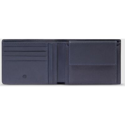 Portafoglio Con Portamonete Uomo Piquadro Pu257apr-N Nero Portafoglio Con Portamonete Uomo Piquadro Pu257apr-N Nero