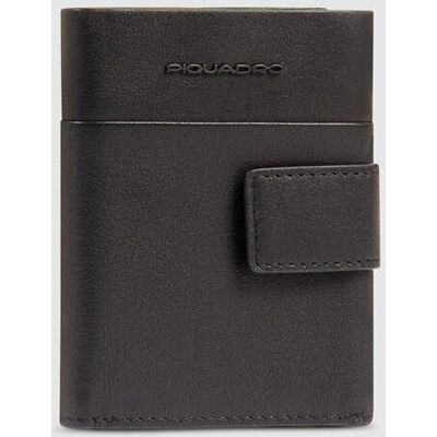 Portafoglio Con Portamonete Uomo Piquadro Pu5957apr-N Nero Portafoglio Con Portamonete Uomo Piquadro Pu5957apr-N Nero