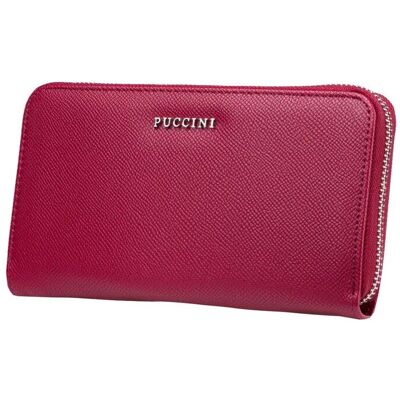 Portfel Damski Duży Skóra Ekologiczna Na Karty PUCCINI Czerwony BLP830G 3 Portfel Damski Duży Skóra Ekologiczna Na Karty PUCCINI Czerwony BLP830G 3