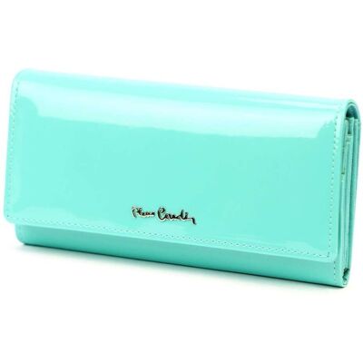 Portfel Damski Pierre Cardin 07 SHINY 100 Turkusowy Skóra Naturalna i Lakierowana Portfel Damski Pierre Cardin 07 SHINY 100 Turkusowy Skóra Naturalna i Lakierowana