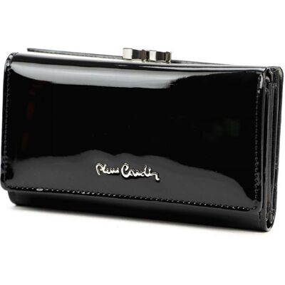 Portfel Damski Pierre Cardin 07 SHINY 108 Czarny Skórzany Lakierowany Portfel Damski Pierre Cardin 07 SHINY 108 Czarny Skórzany Lakierowany