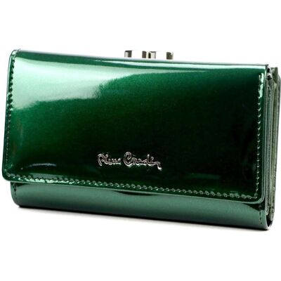 Portfel Damski Pierre Cardin 07 SHINY 108 Skóra Lakierowana Zielony Portfel Damski Pierre Cardin 07 SHINY 108 Skóra Lakierowana Zielony