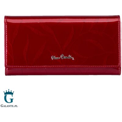 Portfel Damski Pierre Cardin na zatrzask 02 LEAF 100 - Czerwony Portfel Damski Pierre Cardin na zatrzask 02 LEAF 100 - Czerwony