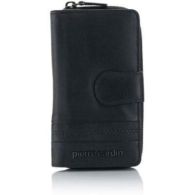 Portfel damski Pierre Cardin ze skóry naturalnej TILAK130 2202 - czarny Portfel damski Pierre Cardin ze skóry naturalnej TILAK130 2202 - czarny