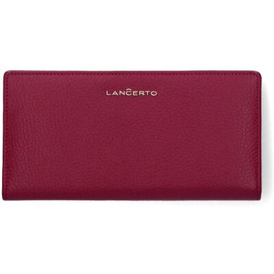 Lancerto Portfel Damski Purpurowa Fuksja Duży Slim Lancerto Portfel Damski Purpurowa Fuksja Duży Slim