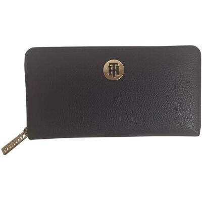 Portfel damski Tommy Hilfiger TH Core Large black - AW0AW08011 CJM Portfel damski Tommy Hilfiger TH Core Large black - AW0AW08011 CJM