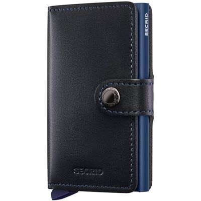 Portfel kieszonkowy RFID Secrid Miniwallet Original - black / navy Portfel kieszonkowy RFID Secrid Miniwallet Original - black / navy