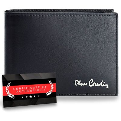 Portfel Męski Pierre Cardin Skóra Naturalna Czarny Poziomy RFID Secure Certyfikat Portfel Męski Pierre Cardin Skóra Naturalna Czarny Poziomy RFID Secure Certyfikat