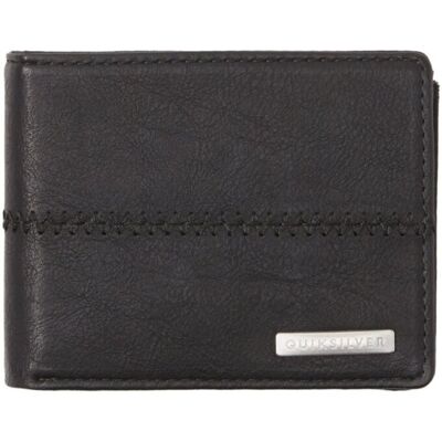 Portfel męski Quiksilver Stitchy Tri-Fold czarny Portfel męski Quiksilver Stitchy Tri-Fold czarny