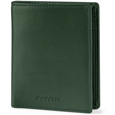 Portfel Męski Skórzany Na Prezent Mały Na Karty PUCCINI Zielony ZN9204-5D Portfel Męski Skórzany Na Prezent Mały Na Karty PUCCINI Zielony ZN9204-5D