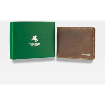 Inny producent Portfel Męski Skórzany Visconti Super Slim RFID ART-50 Skóra Naturalna Brąz Inny producent Portfel Męski Skórzany Visconti Super Slim RFID ART-50 Skóra Naturalna Brąz