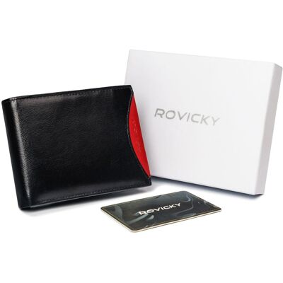 Cedar Portfel Męski Z Naturalnej Skóry Licowej Z Wyjmowanym Etui Na Karty — Rovicky Cedar Portfel Męski Z Naturalnej Skóry Licowej Z Wyjmowanym Etui Na Karty — Rovicky