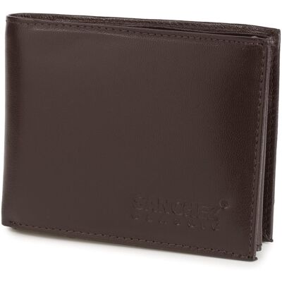 Sanchez Casual Portfel męski ze skóry z RFID Sanchez brązowy Sanchez Casual Portfel męski ze skóry z RFID Sanchez brązowy