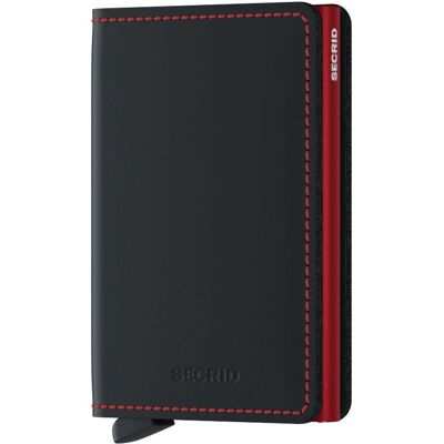 Portfel Ochrona Rfid Slimwallet Secrid - Matte Black / Red Portfel Ochrona Rfid Slimwallet Secrid - Matte Black / Red