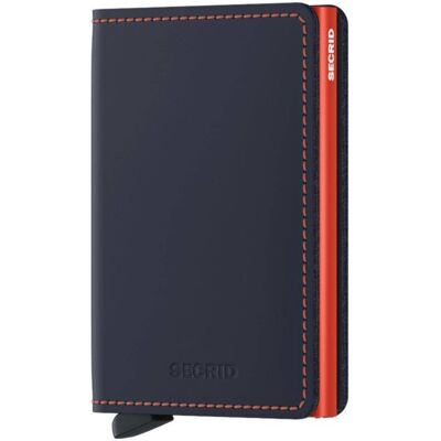 Portfel ochrona RFID Slimwallet Secrid - matte nighblue&orange Portfel ochrona RFID Slimwallet Secrid - matte nighblue&orange