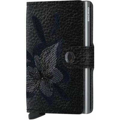 Portfel ochronny Miniwallet Secrid Stitch Linea - magnolia black Portfel ochronny Miniwallet Secrid Stitch Linea - magnolia black