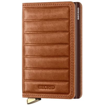 Portfel RFID Secrid Premium Slimwallet Emboss Lines - cognac Portfel RFID Secrid Premium Slimwallet Emboss Lines - cognac