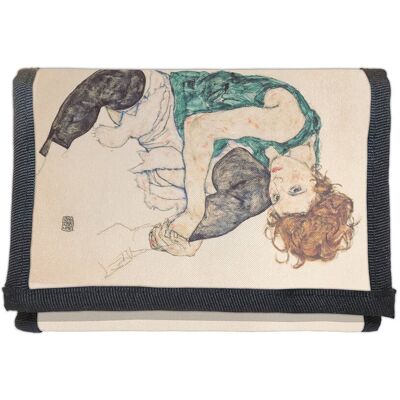 Szyjemy Sztukę Portfel Siedząca kobieta z podniesionym kolanem Egon Schiele Szyjemy Sztukę Portfel Siedząca kobieta z podniesionym kolanem Egon Schiele