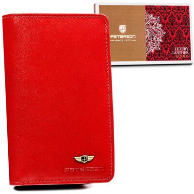 Peterson Portfel skórzany PTN 2550-BO-6709 RED Peterson Portfel skórzany PTN 2550-BO-6709 RED