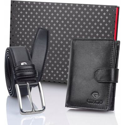 Prezent dla mężczyzny Portfel Skórzany Gracio + Pasek Pierre Cardin Prezent dla mężczyzny Portfel Skórzany Gracio + Pasek Pierre Cardin