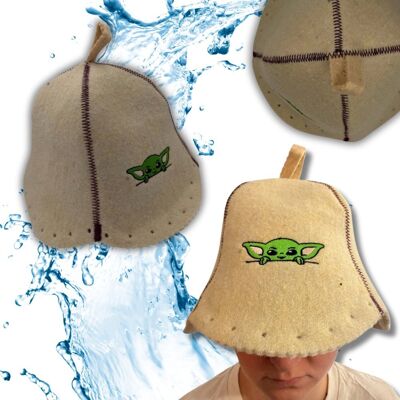 Inny producent SAUNA KAPELUSZ - CZAPKA DO SAUNY 100% WEŁNA OWCZA KOLOR JASNY z haftem Inny producent SAUNA KAPELUSZ - CZAPKA DO SAUNY 100% WEŁNA OWCZA KOLOR JASNY z haftem