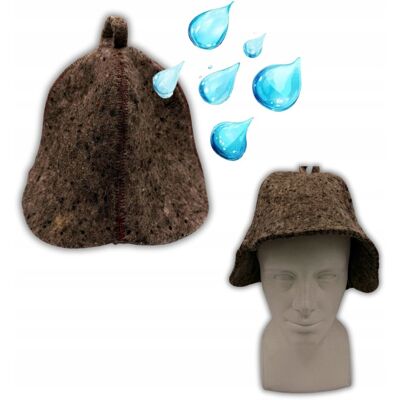 Inny producent SAUNA KAPELUSZ - CZAPKA DO SAUNY 100% WEŁNA OWCZA W KOLORZE BRĄZOWYM Inny producent SAUNA KAPELUSZ - CZAPKA DO SAUNY 100% WEŁNA OWCZA W KOLORZE BRĄZOWYM