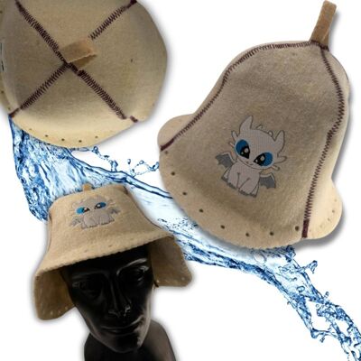 Inny producent SAUNA KAPELUSZ - CZAPKA DO SAUNY 100% WEŁNA OWCZA z Smokiem Jasna Inny producent SAUNA KAPELUSZ - CZAPKA DO SAUNY 100% WEŁNA OWCZA z Smokiem Jasna
