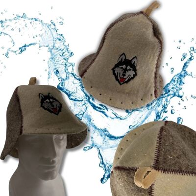 Inny producent SAUNA KAPELUSZ - CZAPKA DO SAUNY 100% WEŁNA OWCZA z Wilkiem DWUKOLOROWA Inny producent SAUNA KAPELUSZ - CZAPKA DO SAUNY 100% WEŁNA OWCZA z Wilkiem DWUKOLOROWA