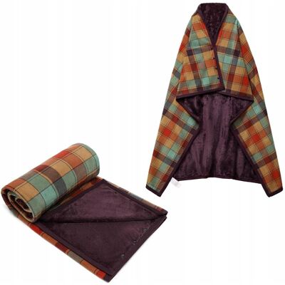 Inny producent SIVENKE Damski Poncho Fleece Koc Przenośny Szalik Narzutka z Guzikami Inny producent SIVENKE Damski Poncho Fleece Koc Przenośny Szalik Narzutka z Guzikami