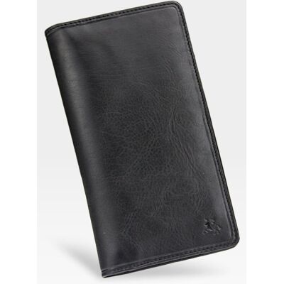 Skórzany Cardholder Portfel Visconti Z Technologią Ochrony Rfid - Czarny Skórzany Cardholder Portfel Visconti Z Technologią Ochrony Rfid - Czarny