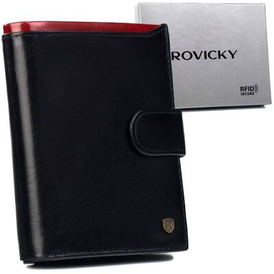 Rovicky Skórzany portfel męski na dowód rejestracyjny Rovicky Skórzany portfel męski na dowód rejestracyjny