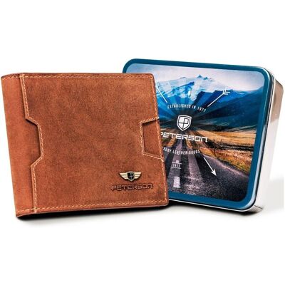PETERSON portfel ze skóry naturalnej męski elegancki etui na karty RFID prezent PETERSON portfel ze skóry naturalnej męski elegancki etui na karty RFID prezent